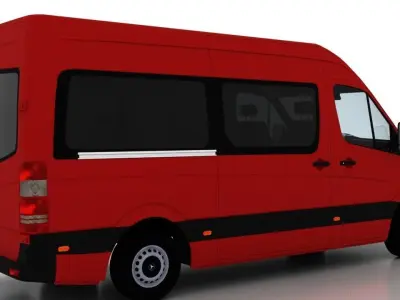 Mercedes Benz Sprinter L2H2 2009 Passenger EU 3D model