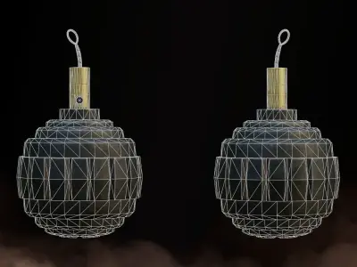 Grenade WW1 German Kugel Grenade 1915 Game-Ready Low-poly 3D model