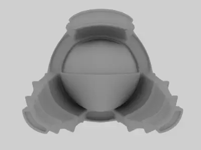 Submarine Free low-poly 3D model