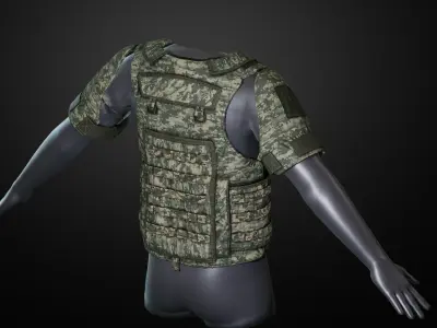 IOTV Gen vest Low-poly 3D model