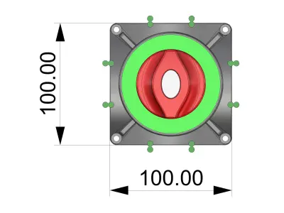 Marine Battery Both Switch 3D model
