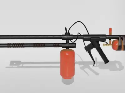 flamethrower Gun  3D model