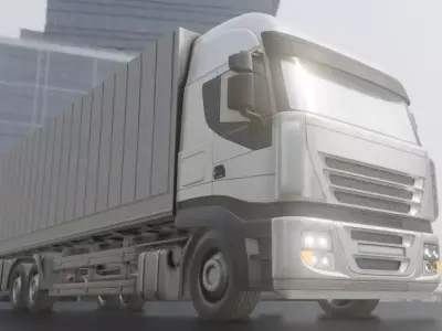 Truck 2 High-Poly Version 3D model