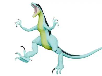 Velociraptor File Folder Free 3D model
