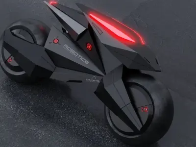 Motorcycle Robot 3D model by keysanmorati