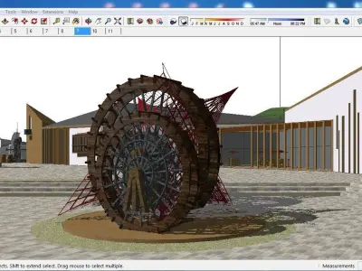 Sketchup Recreational Tourism building B2 3D model