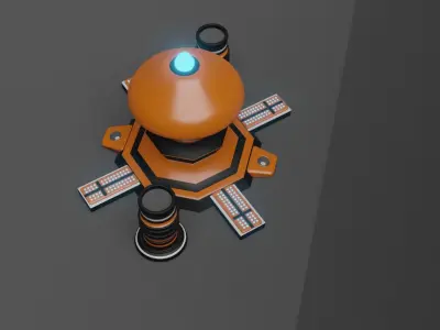 Sci-Fi Machine  Low-poly 3D model
