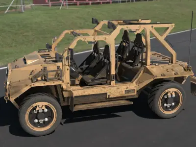 High-Detail Military Off-Road Vehicle 3D Model Low-poly 3D model
