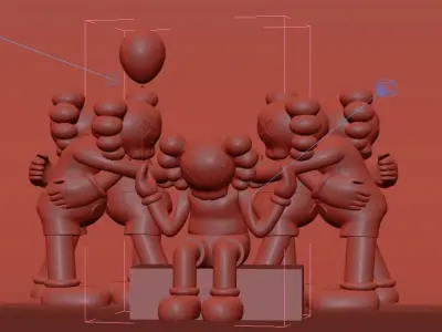Kaws Toys 3D model