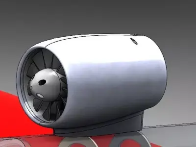 Sailplane JetFan 110 EDF Pylon incl reduce exit 3D print model