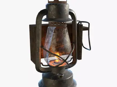 Village lantern Free 3D model