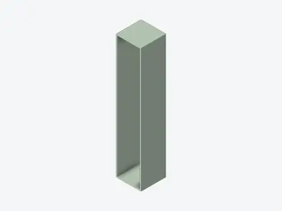 Kinda Locker - Plastic - Locka - Single Tier Low-poly 3D model