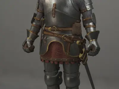 Knight    Knight with shield 3D model