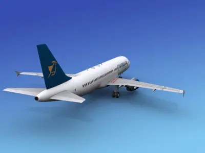 Airbus A320 Cyprus 3D model
