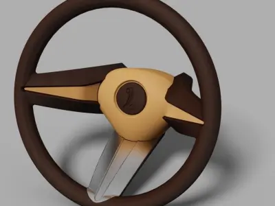 Steering Wheel V5Ford Free 3D model