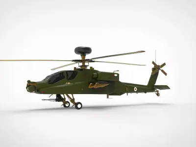 AH-64 Apache Helicopter 3D model by Hafcoy