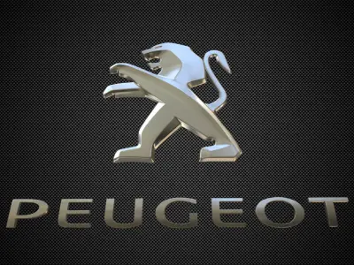 Peugeot Logo 3D model by 3dlogoman