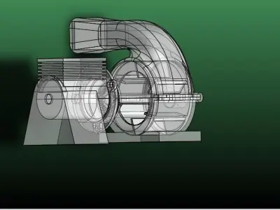 Blower assembly  Free 3D model