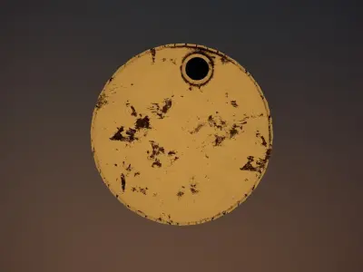 Old rusty barrel  Free low-poly 3D model