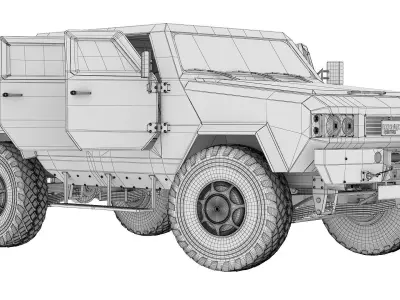 Military vehicle 3D model by alexey140 - Rigged