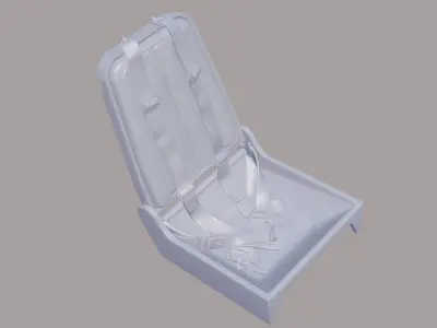 Me-262 Seat with straps for 1-32 scale 3D print model