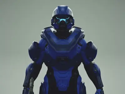 HALO 5 spartan athlon armor 3D model