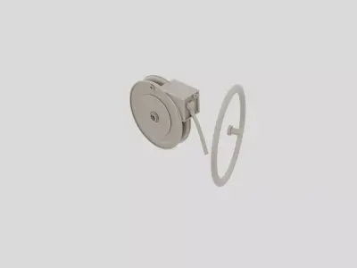 Industrial Factory Wall Mounted Hose Reel for 3D print 3D model