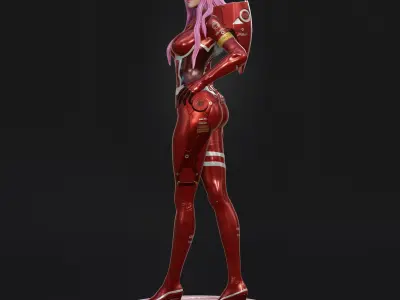 Zero Two From Darling In the FranXx 3D print model