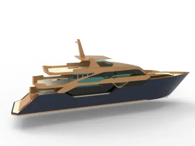 Super Yacht 3D model