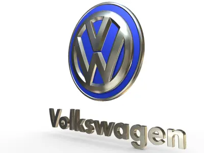 Volkswagen Logo 3D model by 3dlogoman from CGTrader