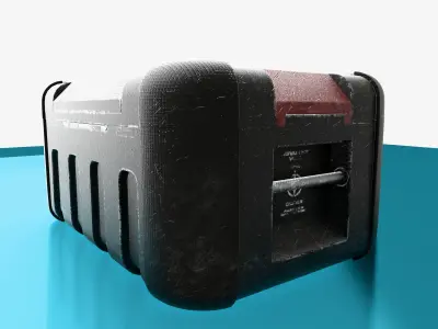 Sci-Fi Weapon Case Pack Game-Ready Crates Free low-poly 3D model
