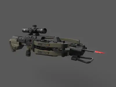 Military Bow Low-poly 3D model