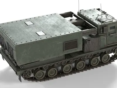M270 Multiple Launch Rocket System Low-poly 3D model