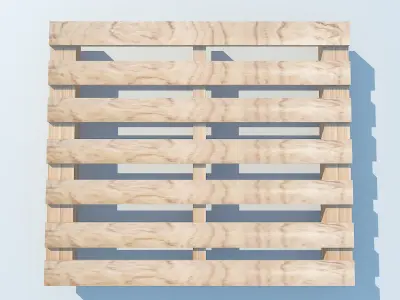Wood Pallet 2 MAX 2011 3D model