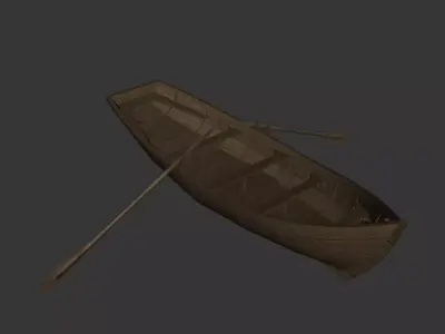 Boat - Wooden Free low-poly 3D model