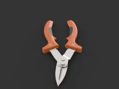 gardening shears 3D model
