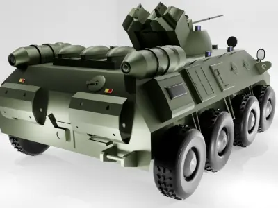battle tank 3D model buy