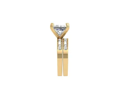 Princess Ring 3D print model 8