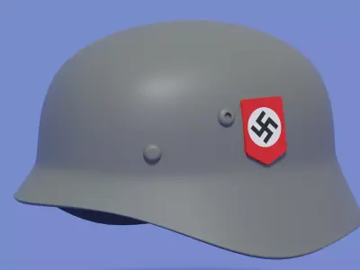 German WW2 Stahlhelme M35 Helmet 3D model