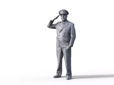 figure captain for ship model 3D print model