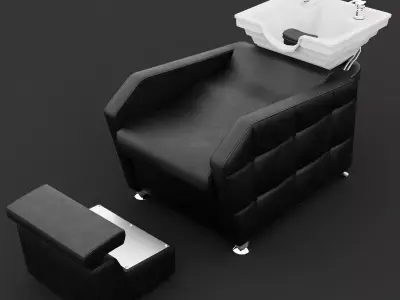Beauty Salon Furniture Pack 3D Model Low-poly 3D model