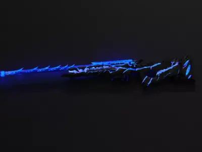 AWM GODZILLA PUBG MOBILE Low-poly 3D model
