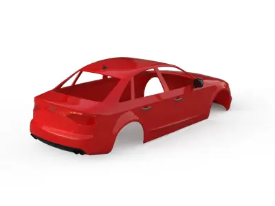 audi a4 saloon 2011  3D print model