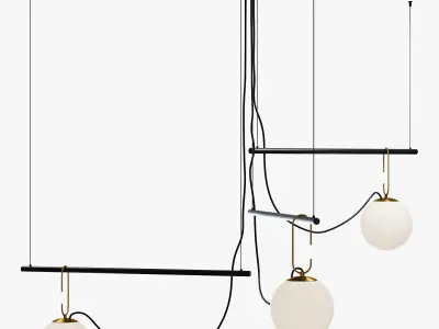 Domosvet design point black gold 3D model