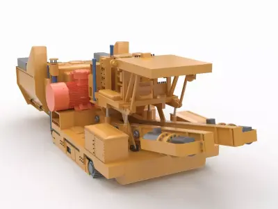 Integrated Bolting Transporting and Crushing Machine 3D model