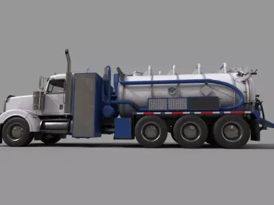 Vacuum Tank  Low-poly 3D model