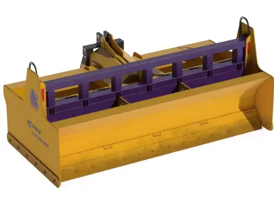 K-Tec Tricerabox 3-Point Hitch Box Blade 3D model