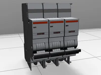 Circuit breaker 3D model