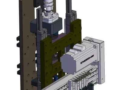 Variable-pitch Three-axis Manipulator 3D model
