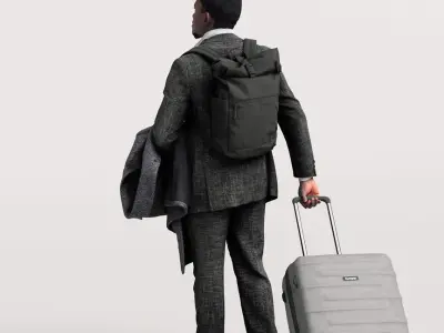 Humano Traveling Man with suitcase 2206-9 3D model